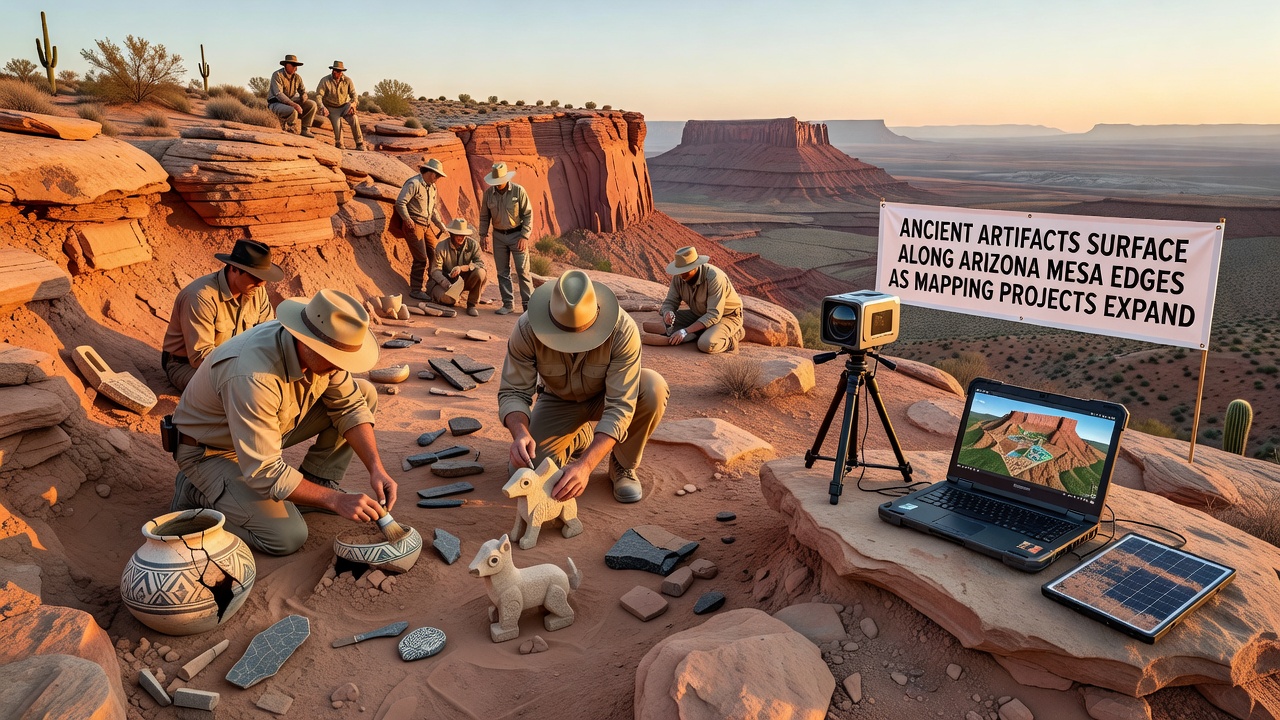 Drone Mapping Advances Reveal Prehistoric Relics Along Arizona Mesa Rims