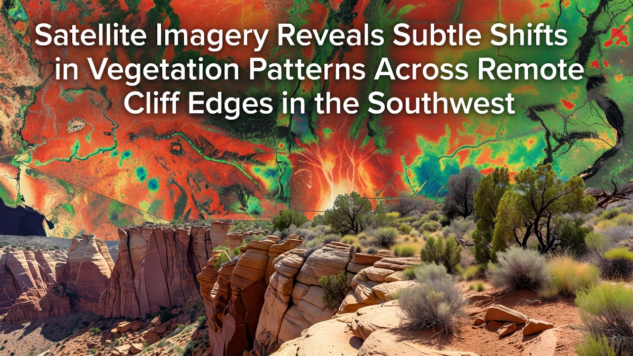 Satellite Imagery Captures Vegetation Pattern Evolution on Remote Southwestern Cliffs